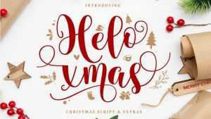Helo Xmas Free Font › Fontesk