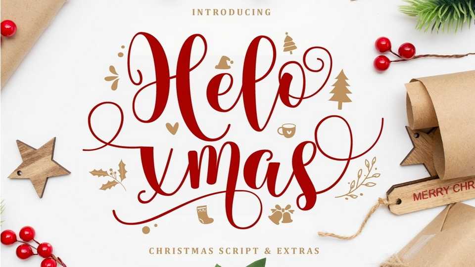 Helo Xmas Free Font › Fontesk