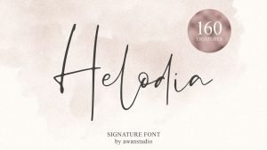 Helodia Script Font › Fontesk