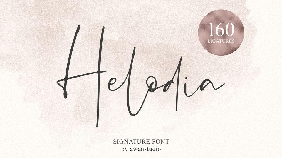 Helodia Script Font › Fontesk