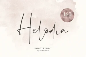 Helodia Signature Font