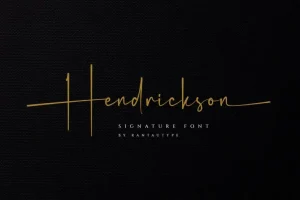 Hendrickson Script Font