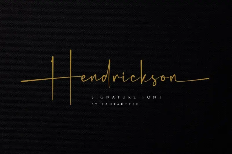 Hendrickson Script Font