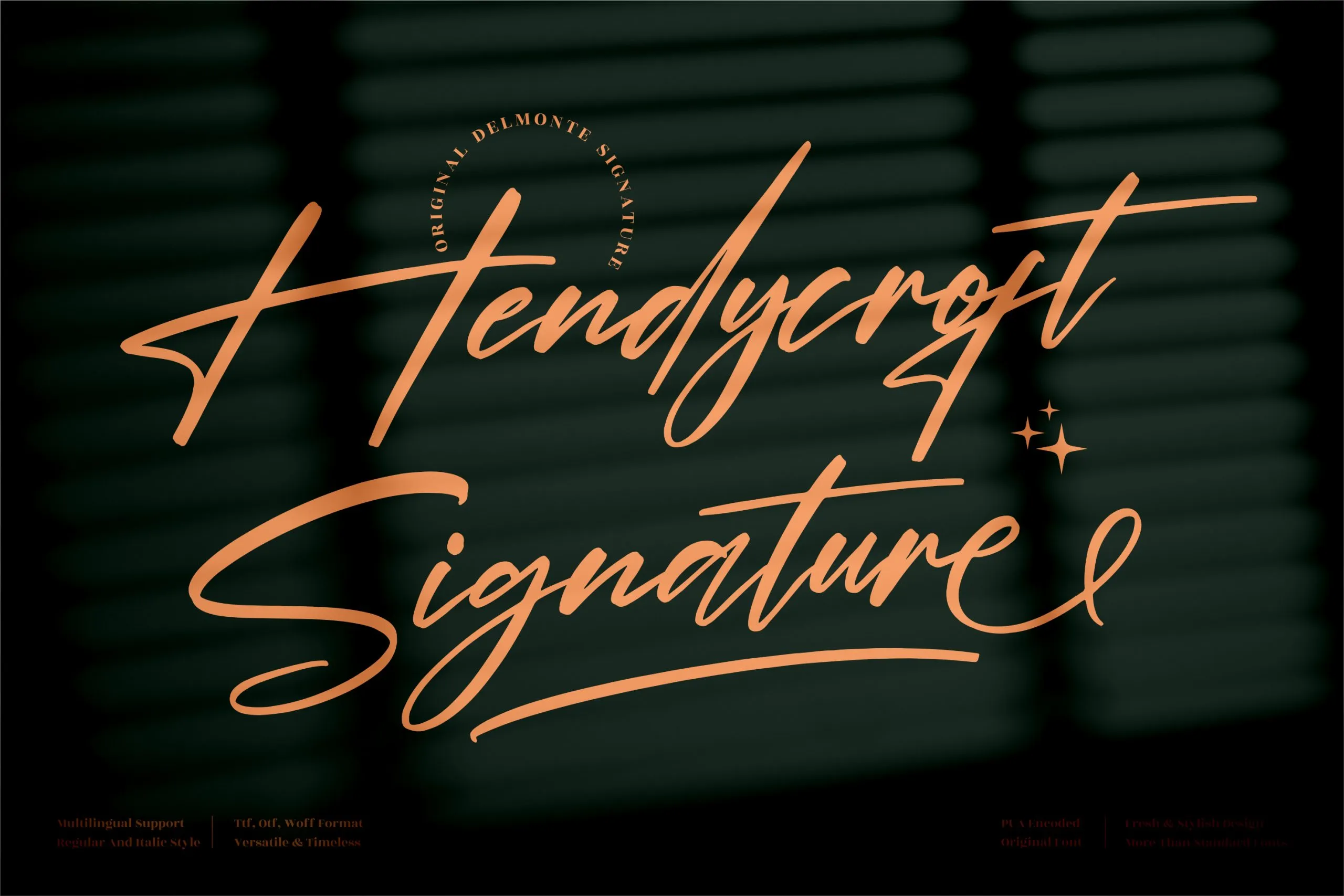 Hendycroft Signature Font