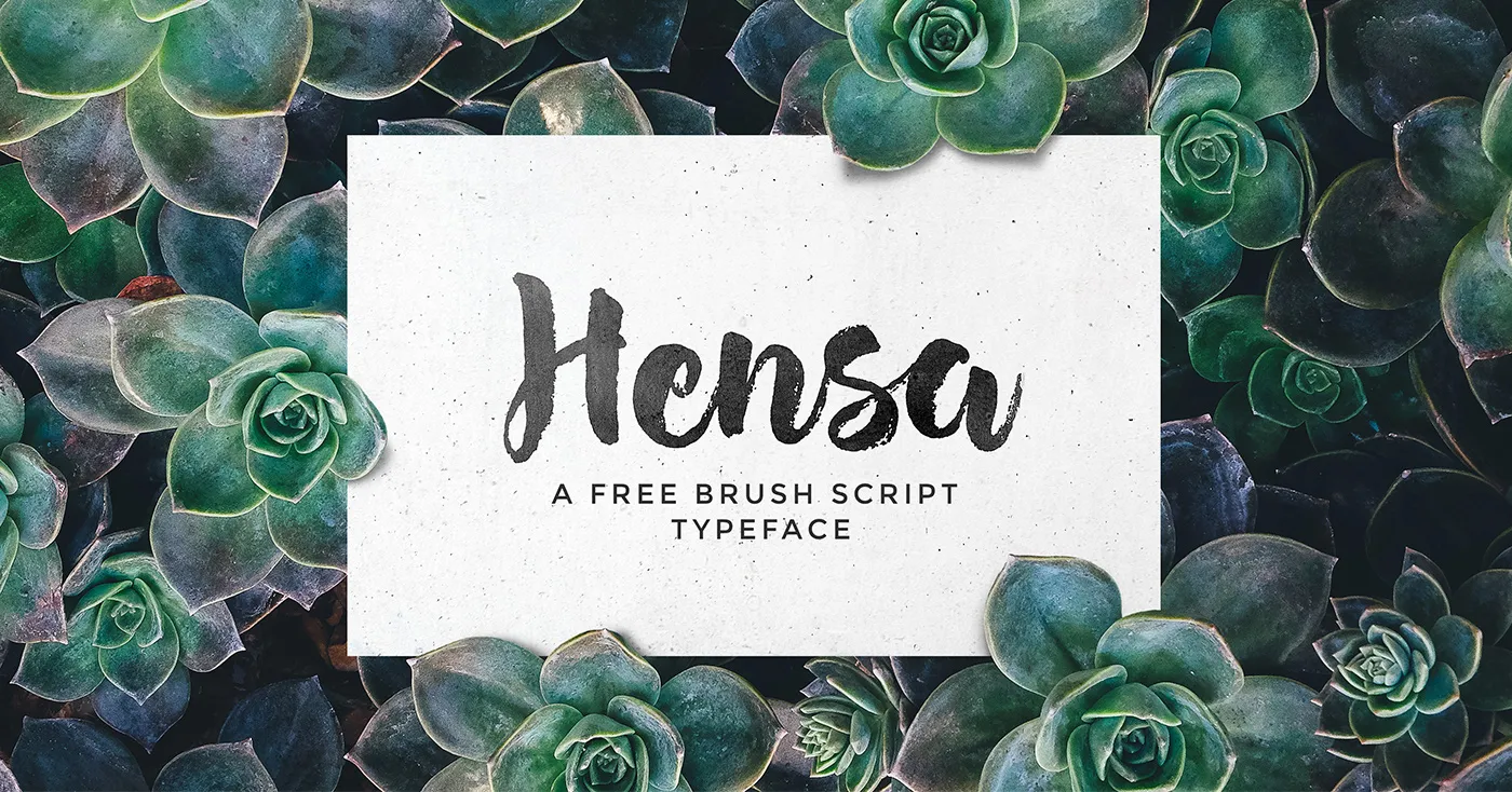 Hensa Brush Font