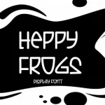 Heppy Frogs Display Font - Fonte Grátis Heppy Frogs Display Font