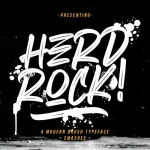Herdrock Brush Font
