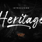 Heritage Brush Font