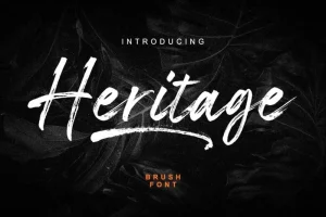 Heritage Brush Font