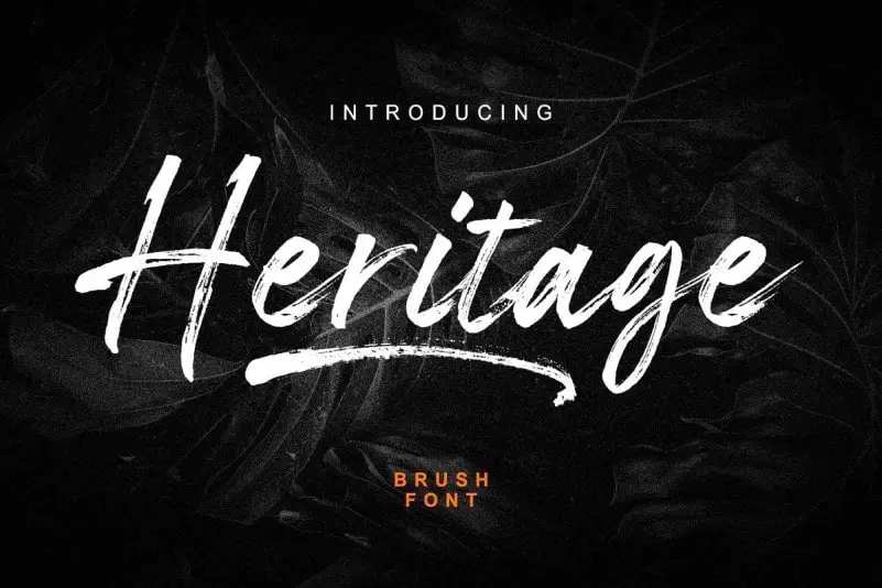 Heritage Brush Font