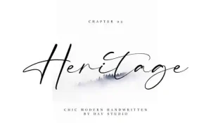 Heritage Script Font