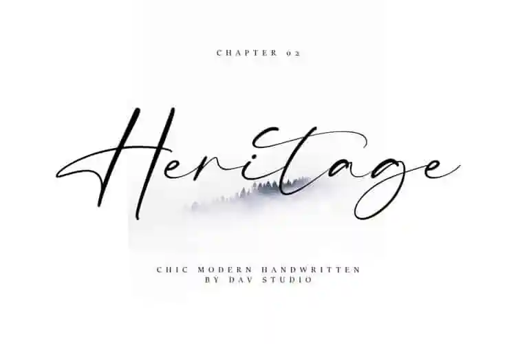 Heritage Script Font