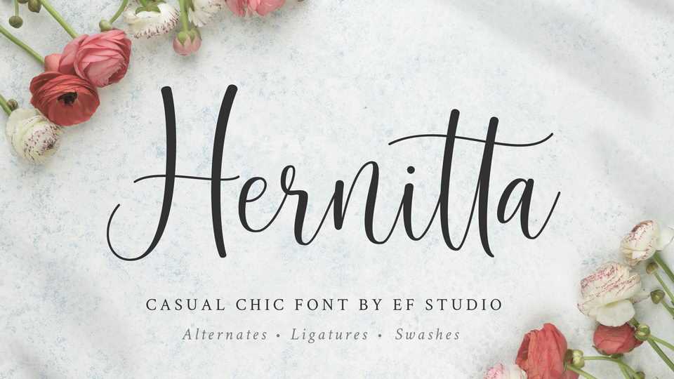 Hernitta Script Font › Fontesk