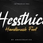 Hessthicc Brush Font