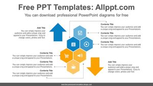 Hexagon symmetry PowerPoint Diagram Template