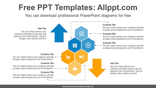 Hexagon symmetry PowerPoint Diagram Template