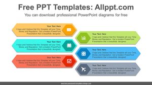 Hexagonal banner PowerPoint Diagram Template