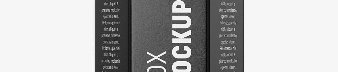 Hexagonal box mockup / white - metallic - kraft