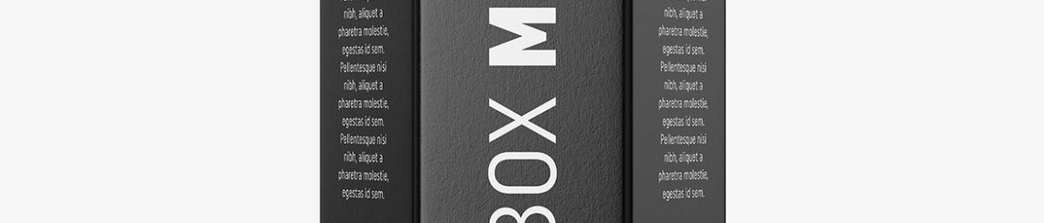 Hexagonal box mockup / white - metallic - kraft