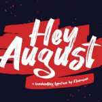 Hey August Font › Fontesk