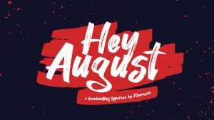 Hey August Font › Fontesk