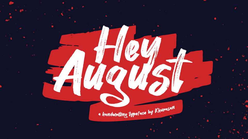 Hey August Font › Fontesk