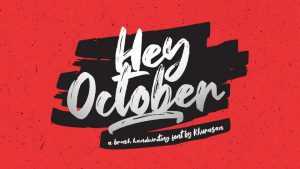 Hey October Font › Fontesk