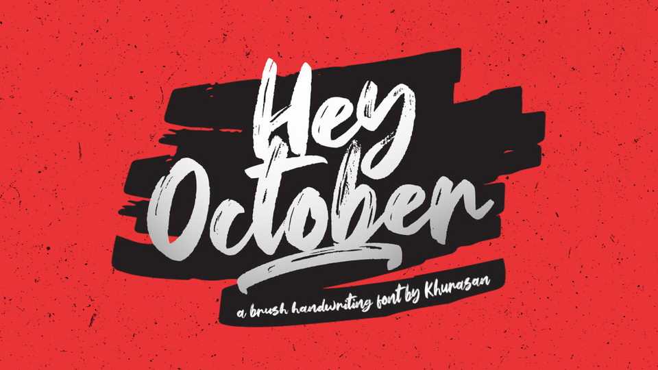 Hey October Font › Fontesk