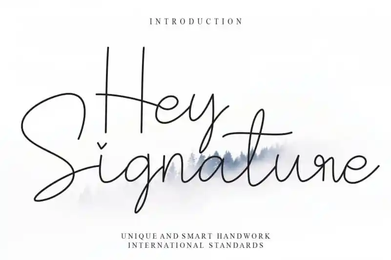 Hey Signature Handwritten Font