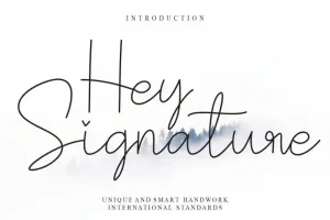 Hey Signature Handwritten Font