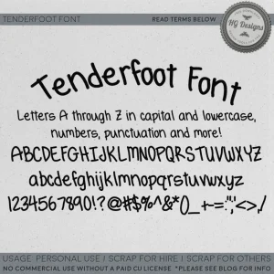HGTenderfoot Font