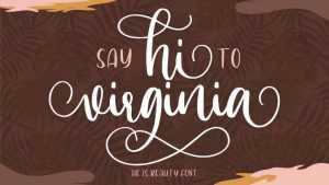 Hi Virginia Font › Fontesk