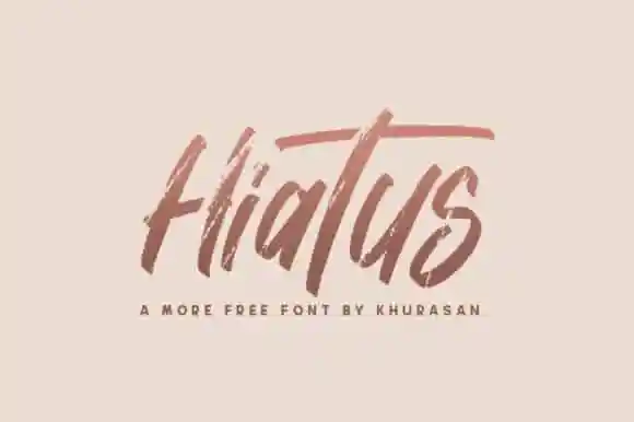 Hiatus Brush Font