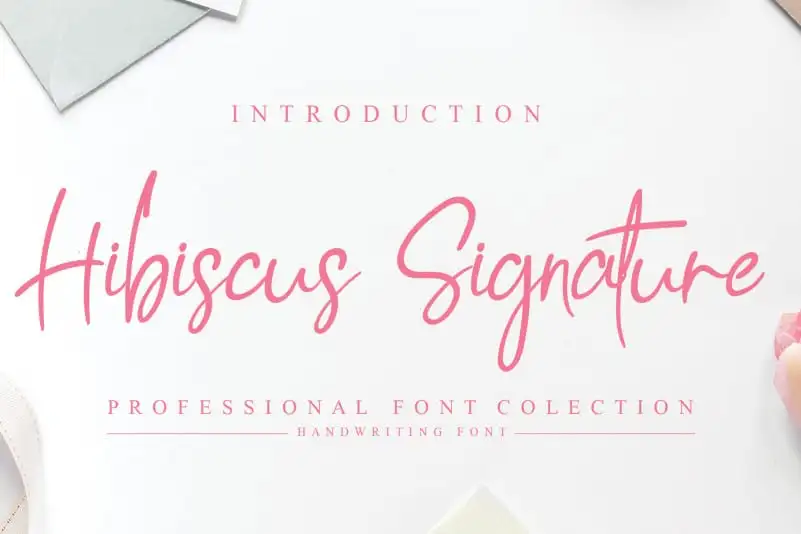 Hibiscus Signature Font