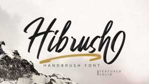Hibrush Font › Fontesk