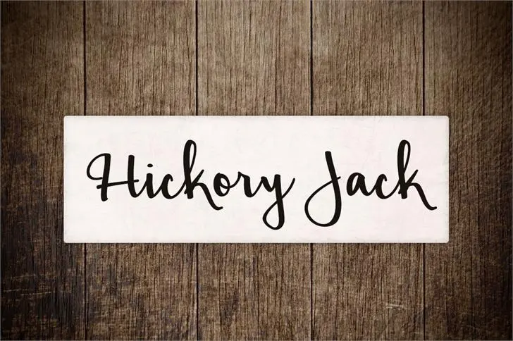 Hickory Jack font