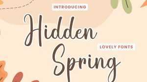 Hidden Spring Font › Fontesk