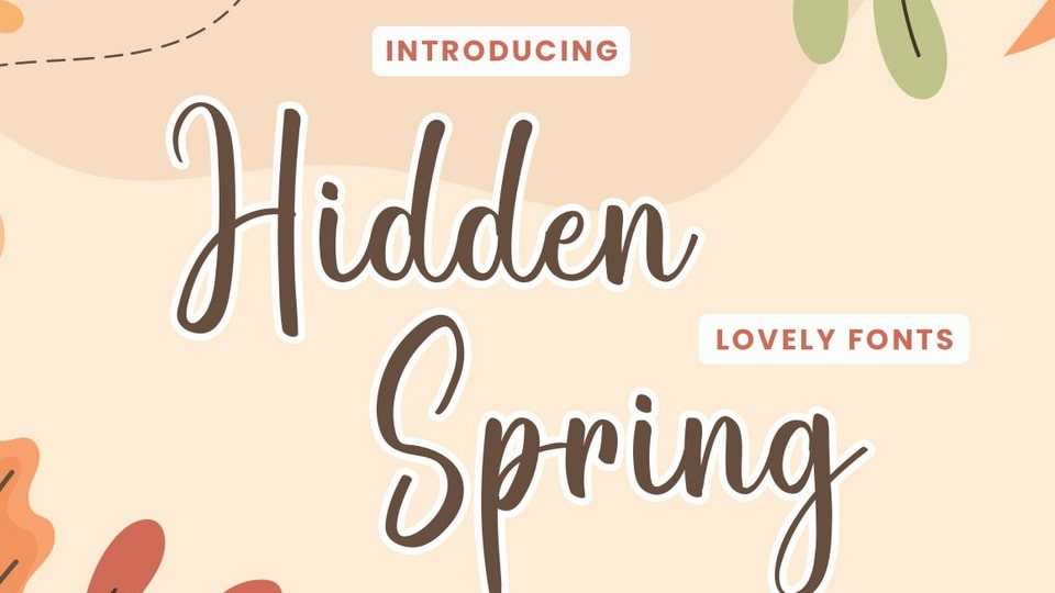 Hidden Spring Font › Fontesk
