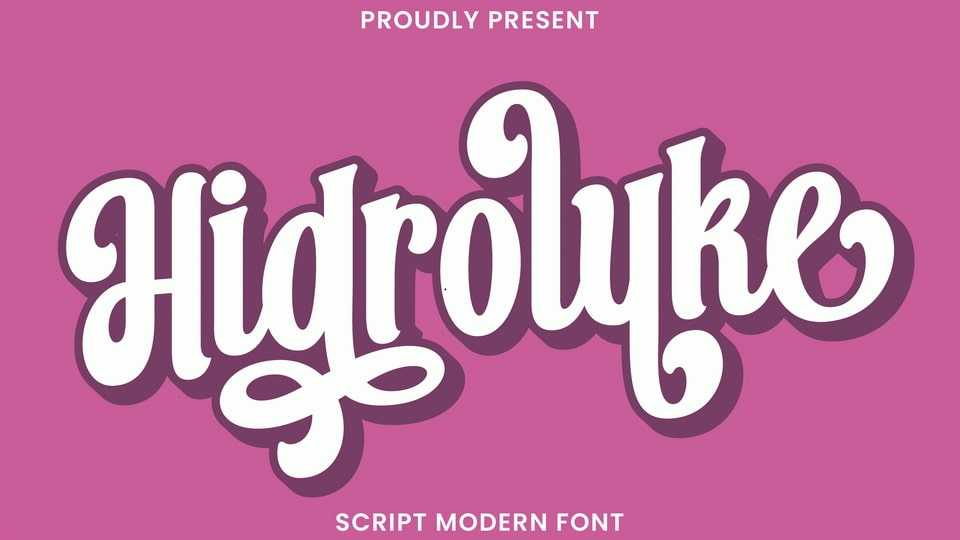 Hidroluke Font › Fontesk