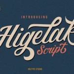Higelak Script Font - Fonte Grátis Higelak Script Font