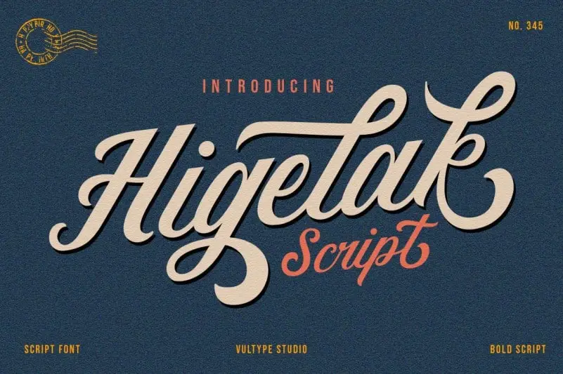 Higelak Script Font