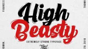 High Beasty Font › Fontesk