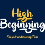 High Beginning Script Font