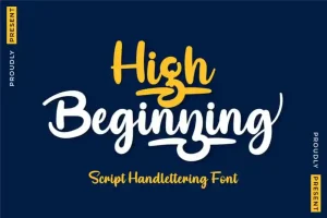 High Beginning Script Font