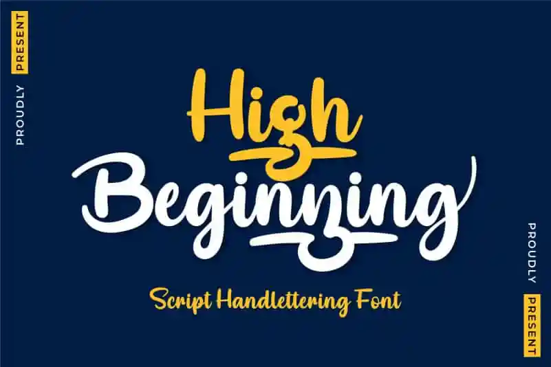 High Beginning Script Font