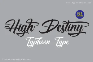 High Destiny Script Font