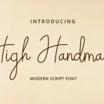 High Handmade Handwritten Font - Fonte Grátis High Handmade Handwritten Font