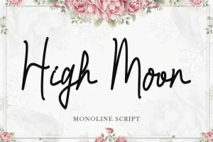 High Moon Handwritten Font