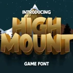 High Mount Display Font