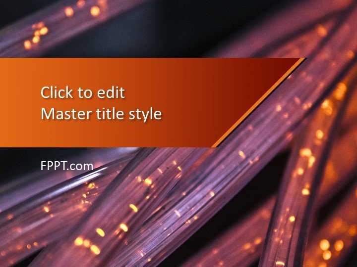 High-Performance Fiber Optics PowerPoint Template